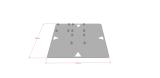 Truss Base plate, FD34, 1x1m, Steel