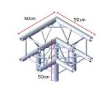 Truss FD34 3-way Corner, 90 dgr down, Milos