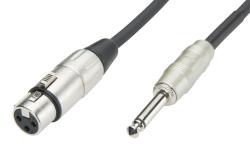 Adaptor, Tele 6,3mm Jack - XLR3 female