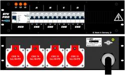 PDU 63 A - 2x32A, 2x16A Riedconn