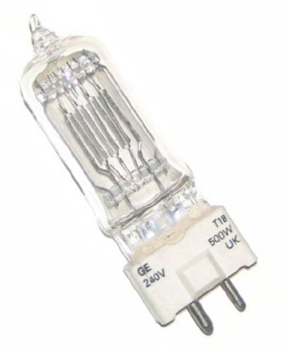 Bulb T18, 500 W, 240 V, GE, GCW, GY 9,5