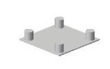 Truss Base plate, FD34, 31x31 cm Euro4