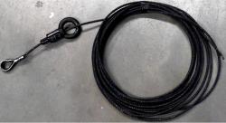 Slider-set 3mm, Reutlinger, 3m Steel + 2 x Schackel, 45kg, Black