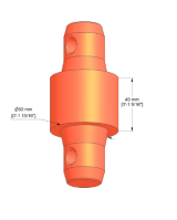 Truss FD31 -EXT  40 mm, Male -  Male, Milos