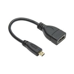 Adaptor, MicroHDMI Male - HDMI Female 0,1m