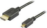 Adaptor, MicroHDMI Male - HDMI Male 1m